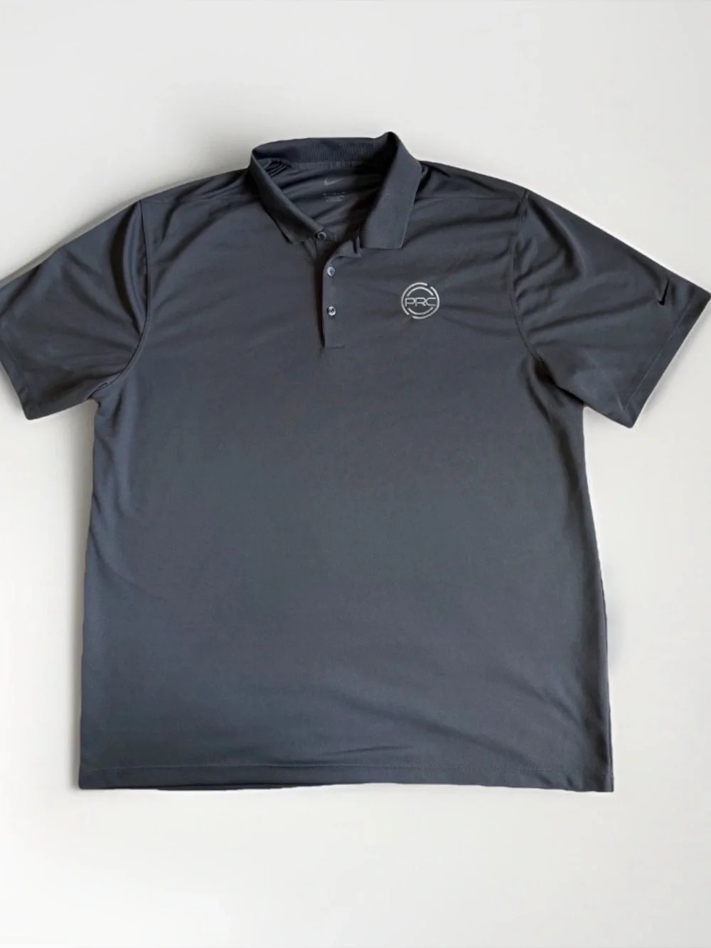 Nike Golf Dri-FIT Polo Shirt Black XL PRC Logo Short Sleeve Mens Office Athletic